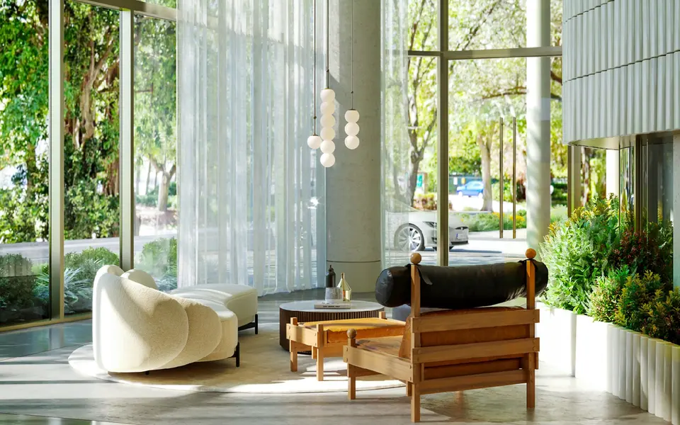Living room — 2200 Brickell in Brickell