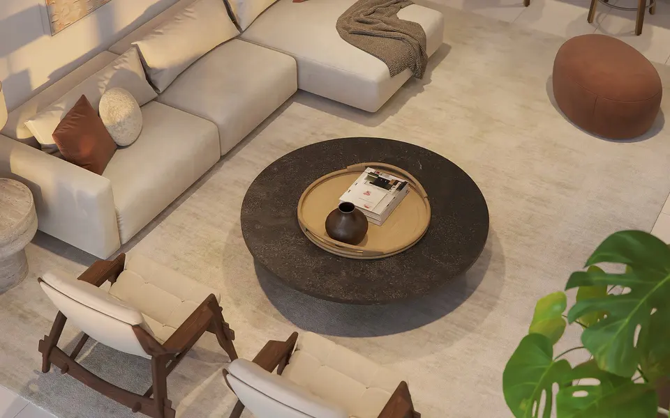 Living room — 2200 Brickell in Brickell