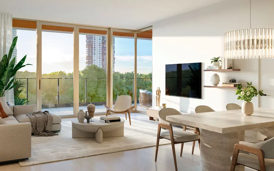Living room — 2200 Brickell in Brickell