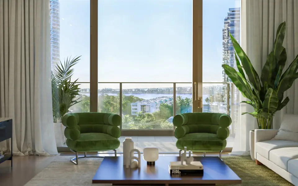 Living room — 2200 Brickell in Brickell