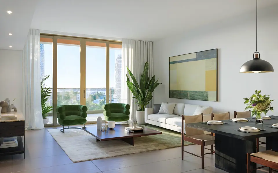 Living room — 2200 Brickell in Brickell