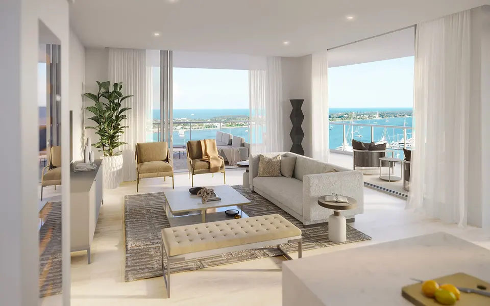 Living room — Alba West Palm Beach in West Palm Beach