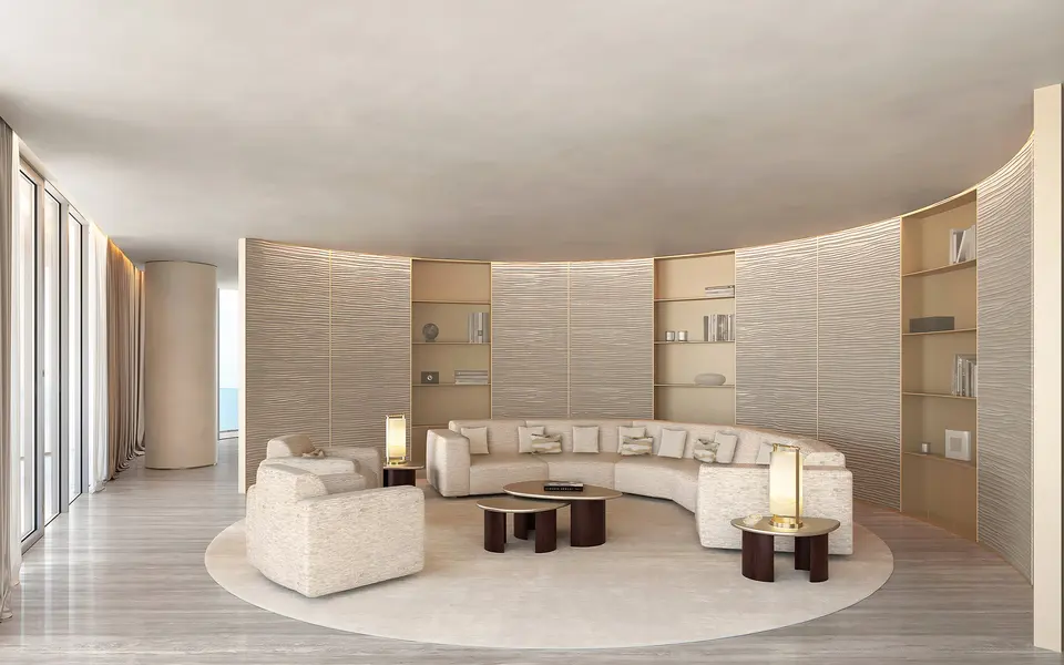 Living room — Armani Casa Pompano Beach in Fort Lauderdale