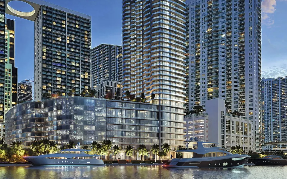 Aerial view — Baccarat Residences Brickell in Brickell