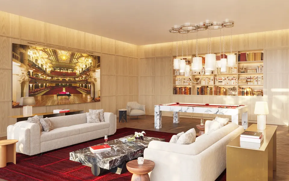 Living room — Baccarat Residences Brickell in Brickell