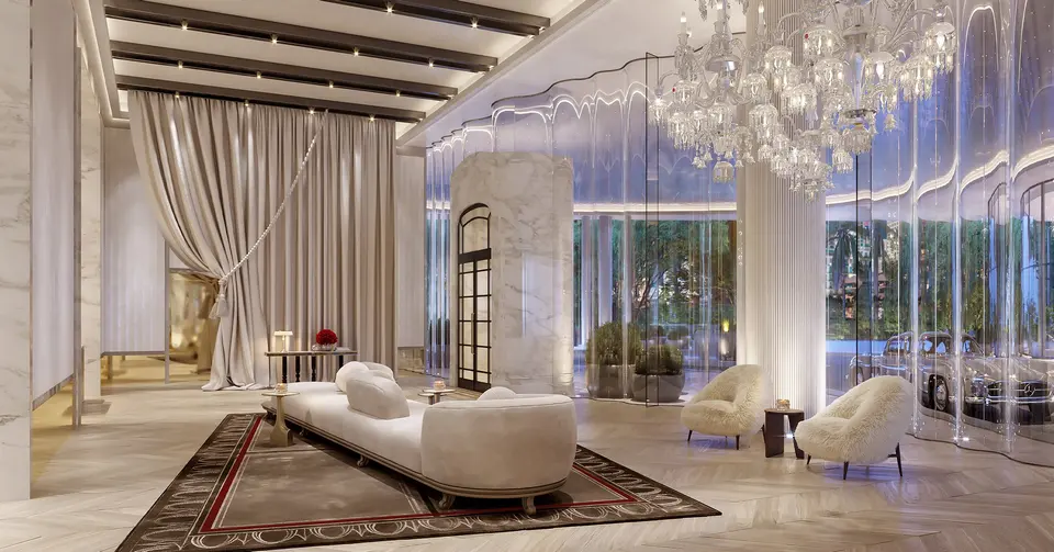 Living room — Baccarat Residences Brickell in Brickell