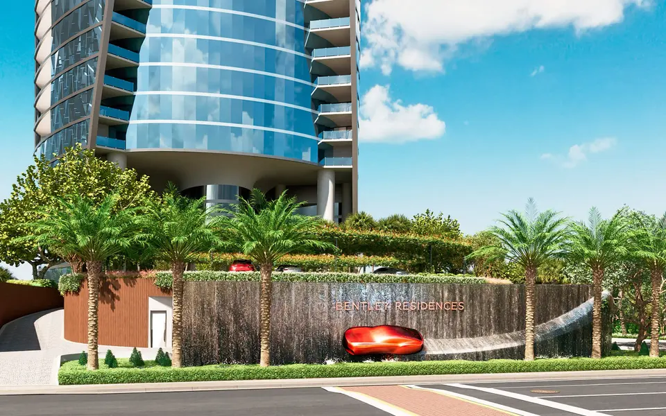 A branded oceanfront residential tower on Collins Avenue, Sunny Isles Beach