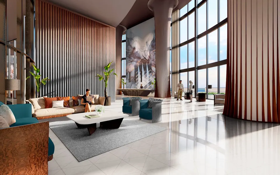 Living room — Bentley Residences Sunny Isles in Sunny Isles Beach