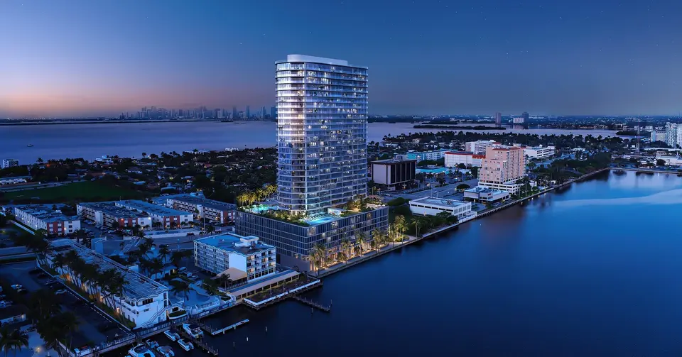 Aerial view — Continuum Club & Residences North Bay Village in Miami Beach