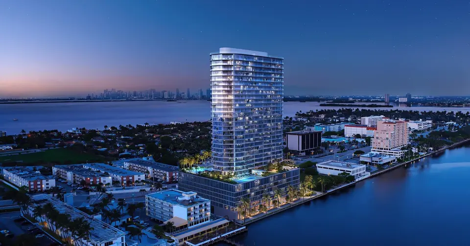 Aerial view — Continuum Club & Residences North Bay Village in Miami Beach