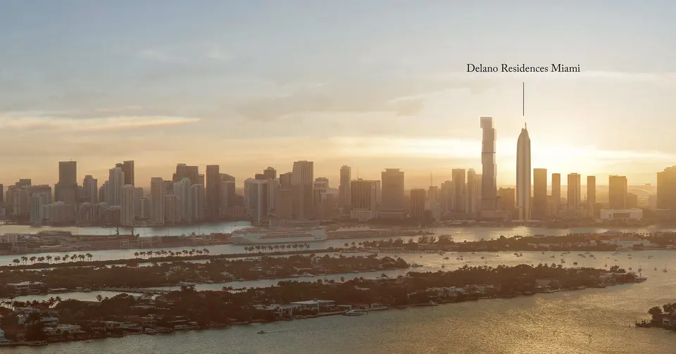 Aerial view — Delano Residences & Hotel Miami Downtown Miami in Miami