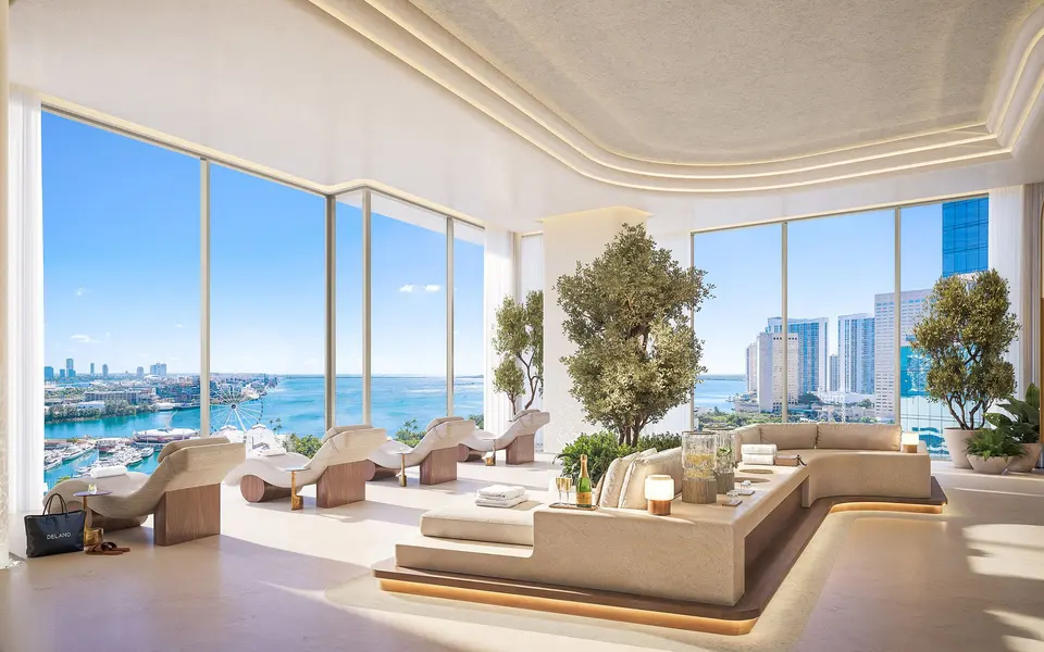 Living room — Delano Residences & Hotel Miami Downtown Miami in Miami