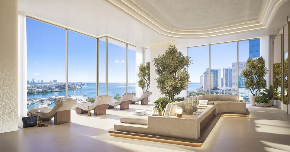 Living room — Delano Residences & Hotel Miami Downtown Miami in Miami