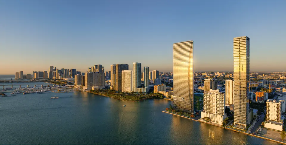 Aerial view — Edition Residences Miami Edgewater in Edgewater
