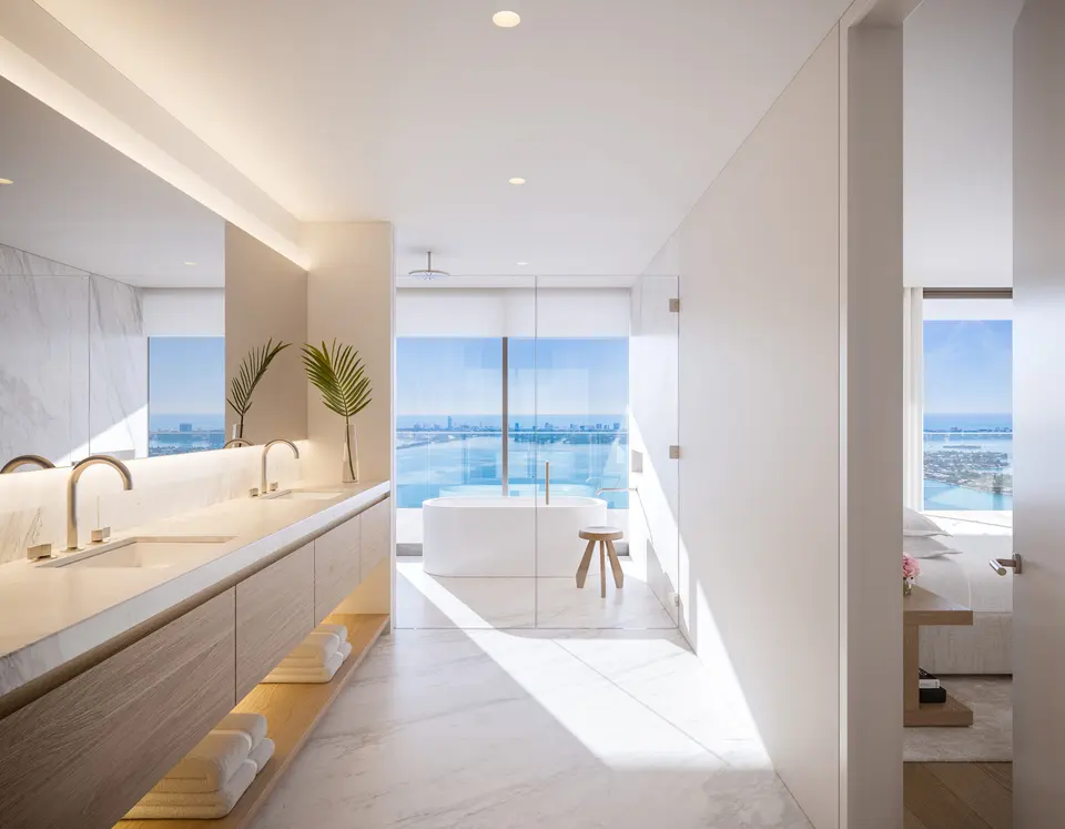 Bathroom — Edition Residences Miami Edgewater in Edgewater