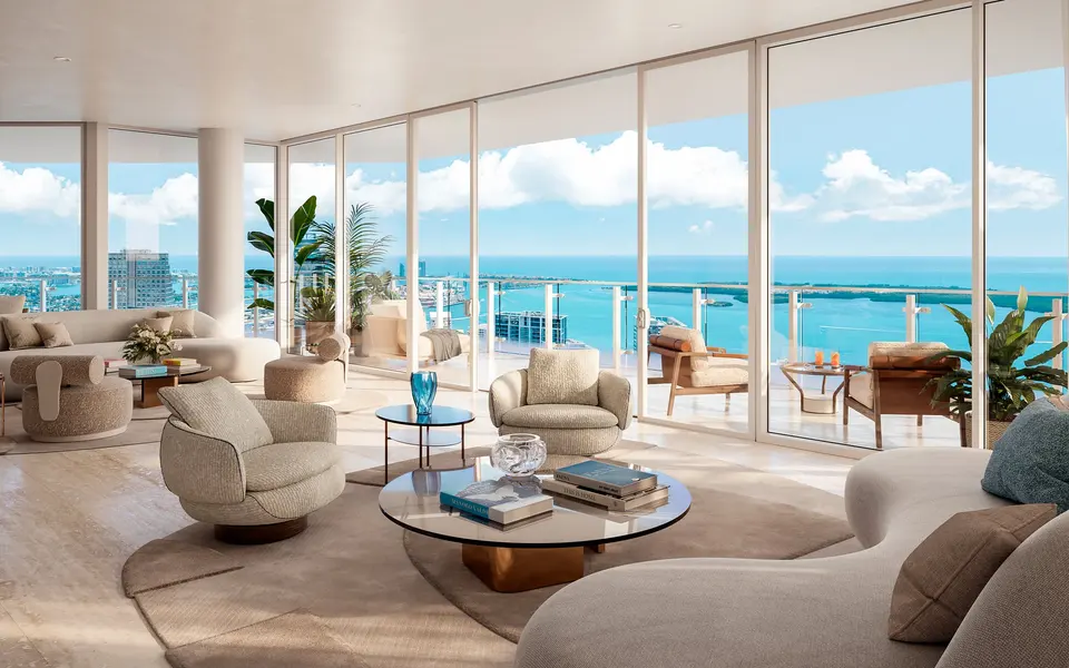 Living room — Faena Residences Downtown Miami in Miami
