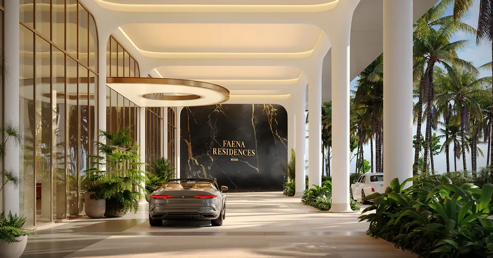 Living room — Faena Residences Downtown Miami in Miami