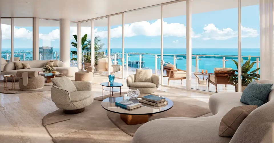Living room — Faena Residences Downtown Miami in Miami