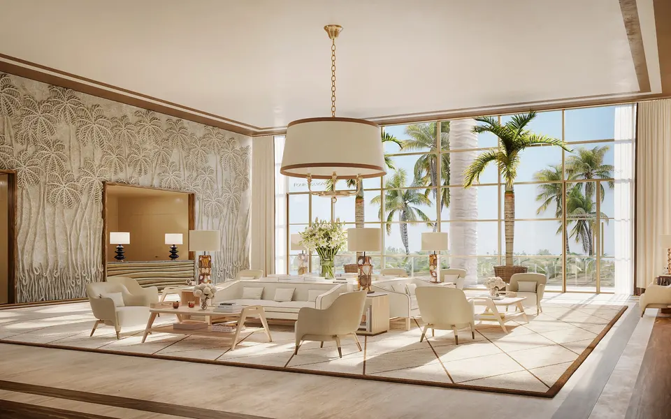 Living room — Four Seasons Residences Coconut Grove in Coconut Grove