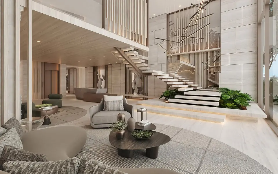 Living room — La Maré Bay Harbor Islands in Surfside