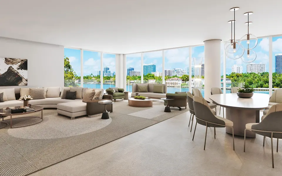 Living room — La Maré Bay Harbor Islands in Surfside