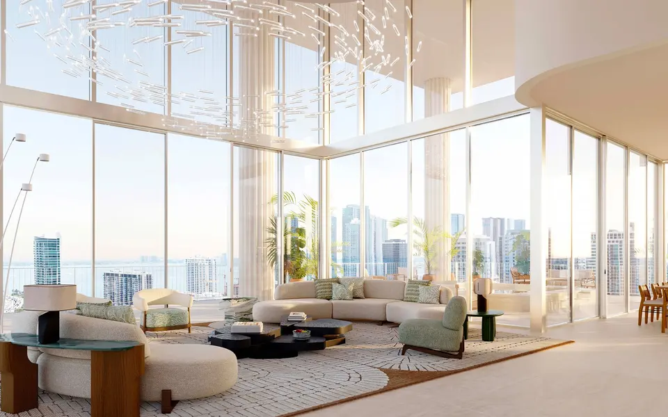 Living room — Miami Design Residences Miami Design District in Miami
