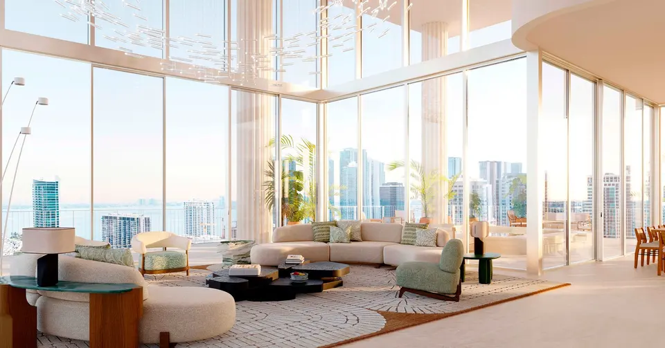 Living room — Miami Design Residences Miami Design District in Miami