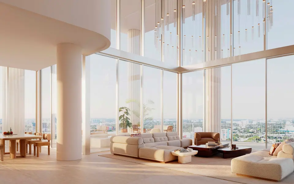 Living room — Miami Design Residences Miami Design District in Miami