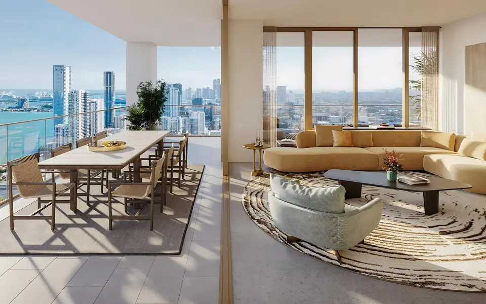 Living room — Miami Tropic Residences Miami in Miami