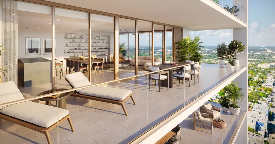 Living room — Miami Tropic Residences Miami in Miami