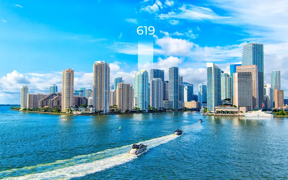 Aerial view — Nobu Residences Brickell in Brickell