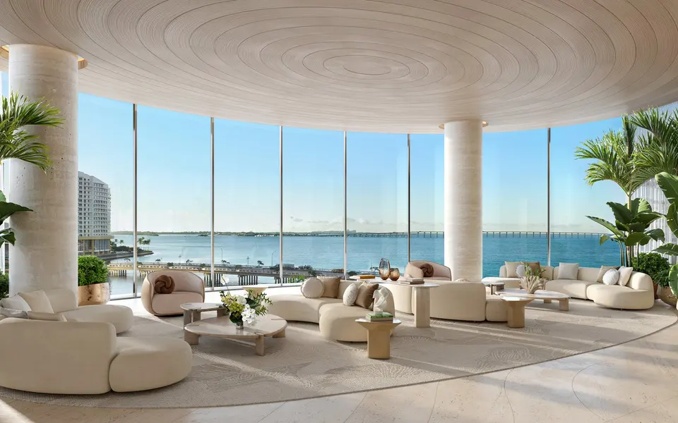 Living room — Nobu Residences Brickell in Brickell