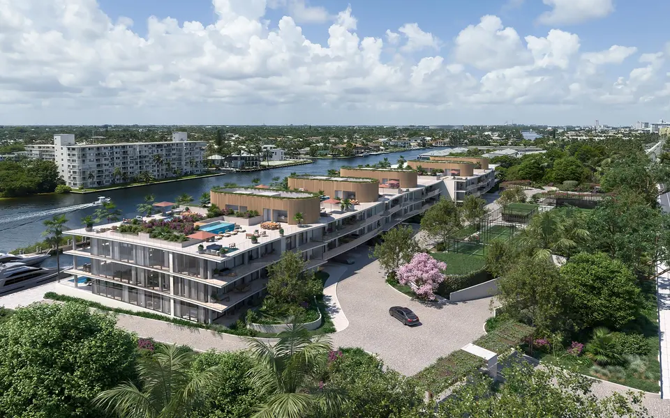 Aerial view — Rosewood Residences Hillsboro Beach in Fort Lauderdale