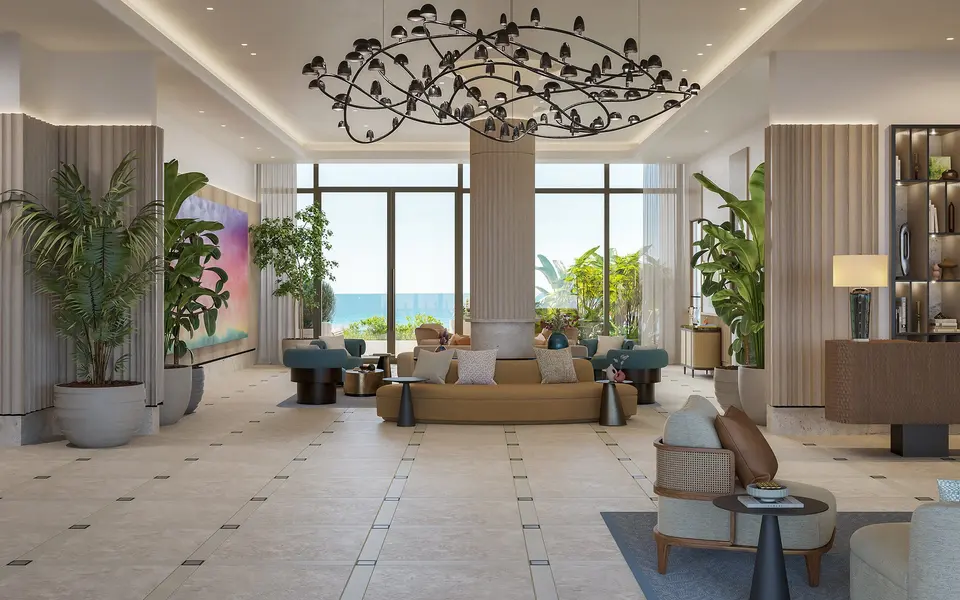 Living room — Rosewood Residences Hillsboro Beach in Fort Lauderdale