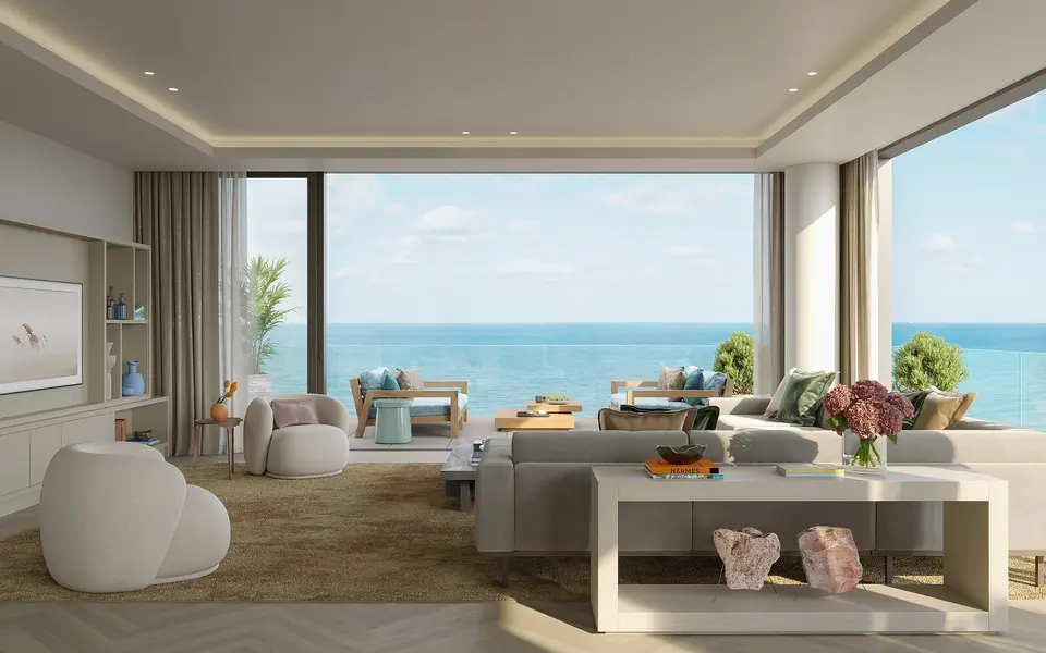 Living room — Rosewood Residences Hillsboro Beach in Fort Lauderdale