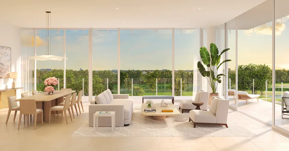 Living room — Shell Bay by Auberge Hallandale in Aventura