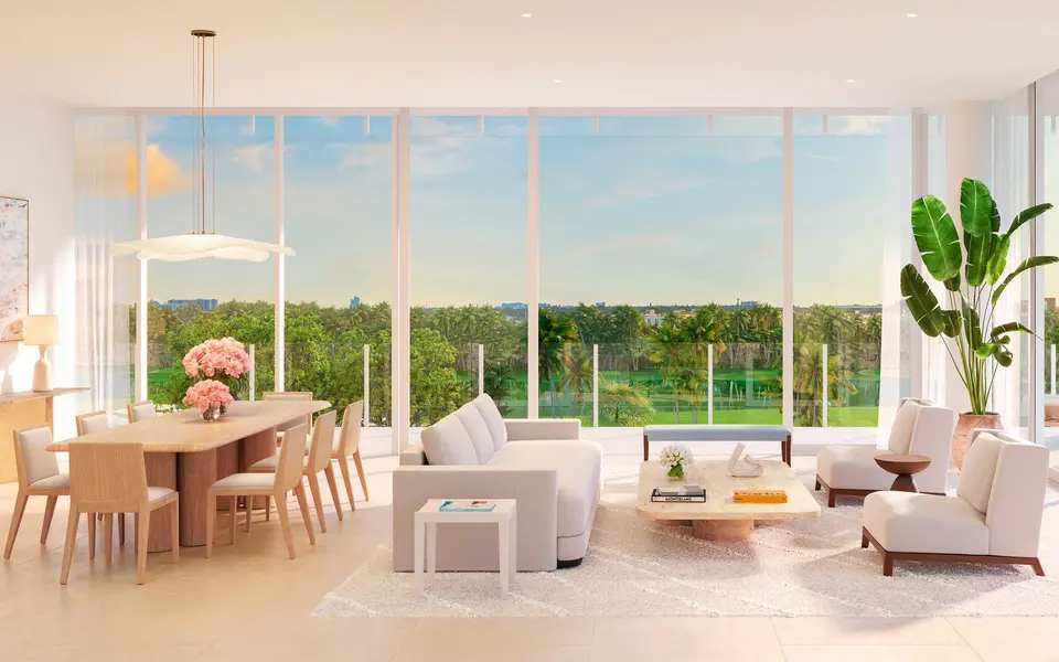 Living room — Shell Bay by Auberge Hallandale in Aventura