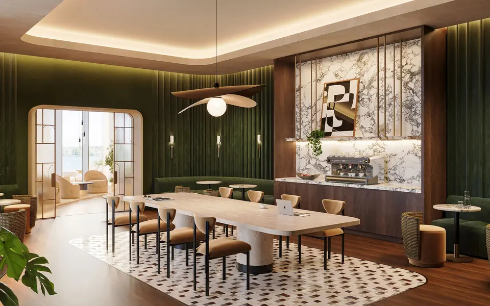 Living room — Shorecrest Flagler Drive West Palm Beach in West Palm Beach