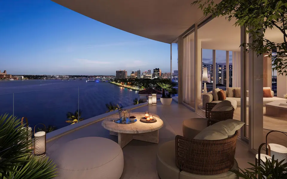 Living room — Shorecrest Flagler Drive West Palm Beach in West Palm Beach