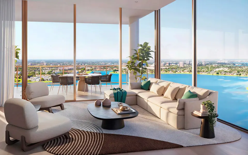 Living room — The Berkeley Palm Beach West Palm Beach in West Palm Beach