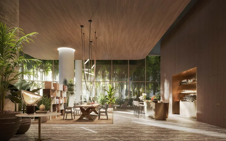 Living room — The Residences at 1428 Brickell in Brickell