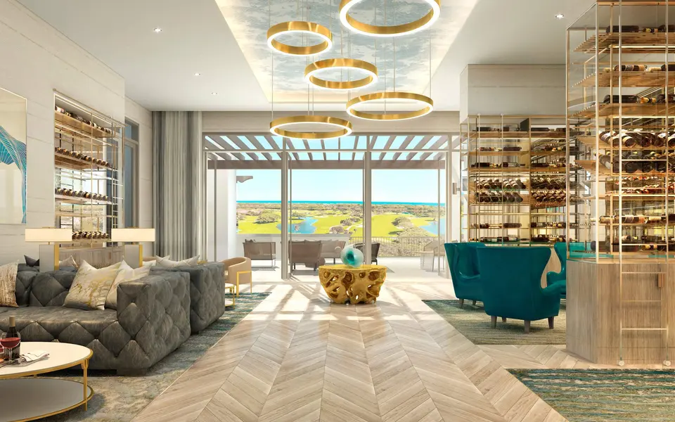 Living room — The Residences at Mandarin Oriental Boca Raton in Boca Raton