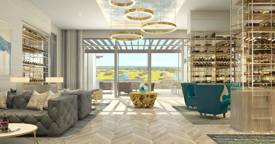 Living room — The Residences at Mandarin Oriental Boca Raton in Boca Raton