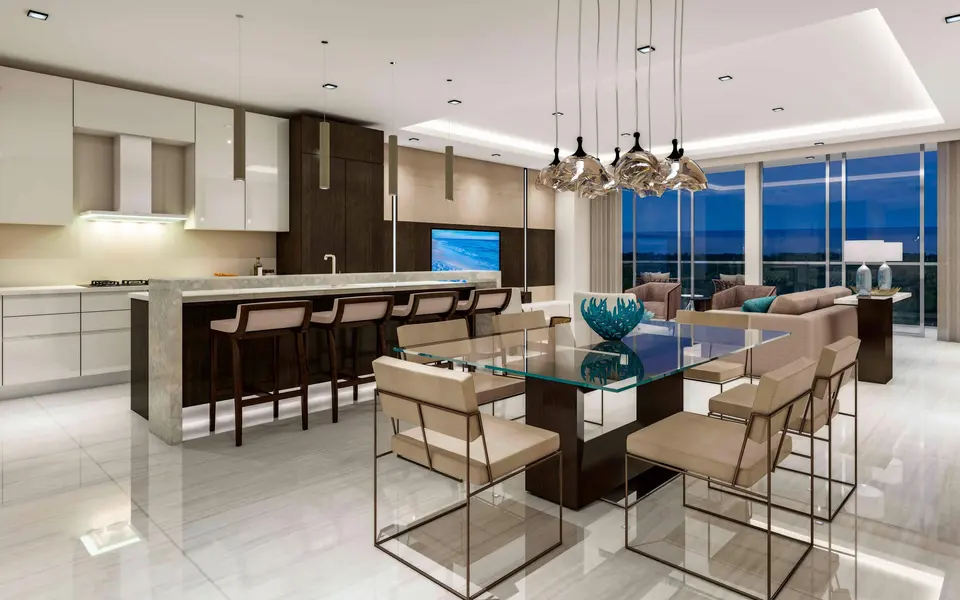 Living room — The Residences at Mandarin Oriental Boca Raton in Boca Raton