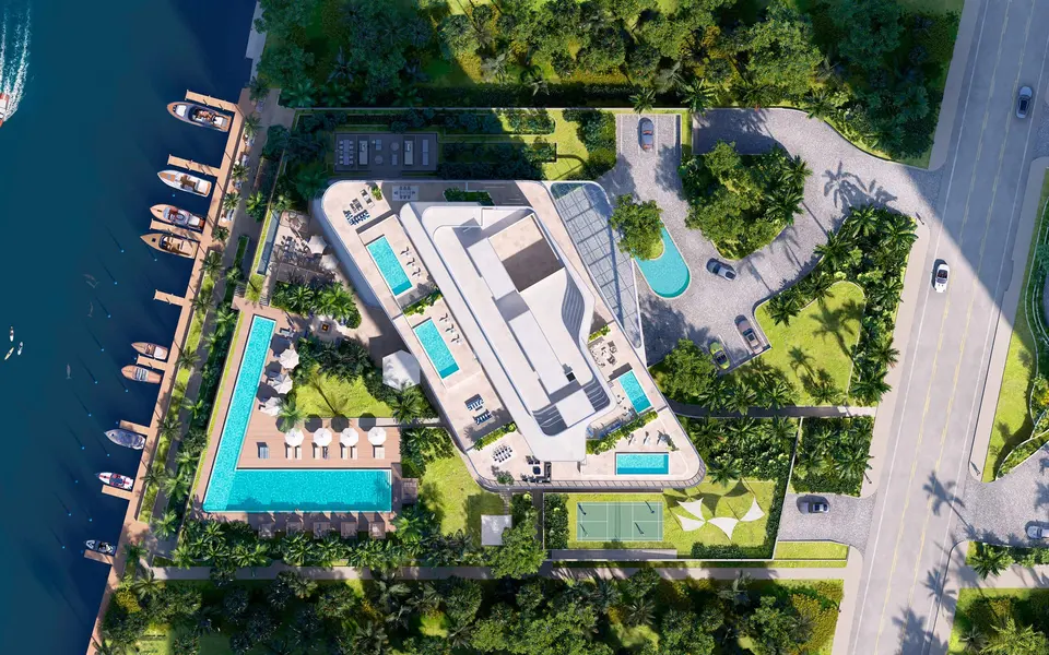 Aerial view — The Ritz Carlton Residences® Pompano Beach in Fort Lauderdale