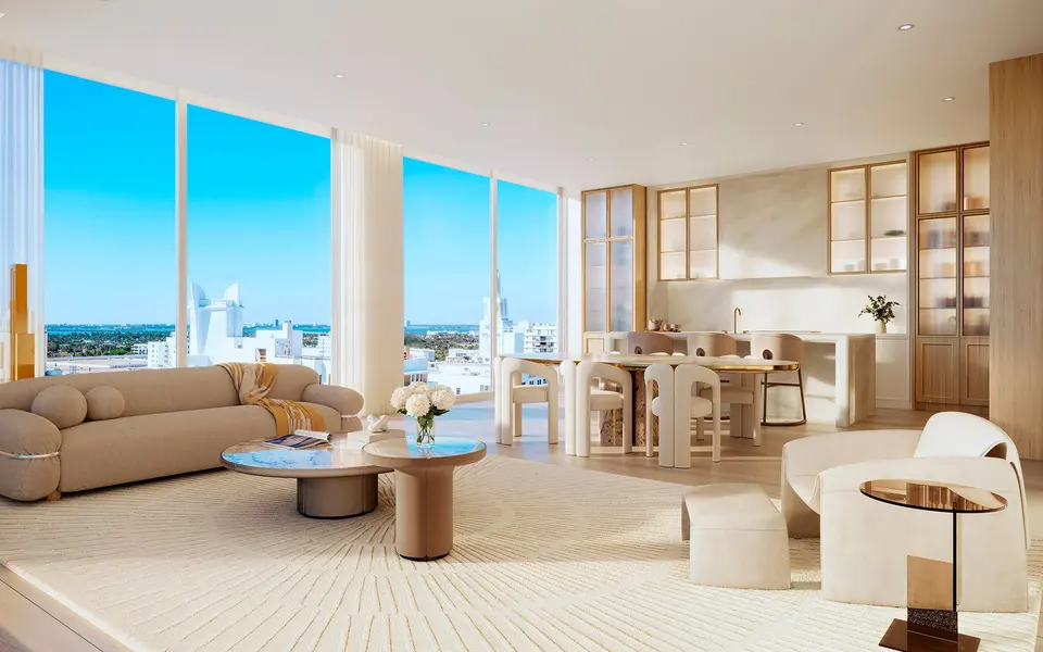 Living room — The Ritz Carlton Residences® South Beach in Miami Beach