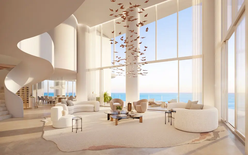 Living room — The Ritz Carlton Residences® South Beach in Miami Beach