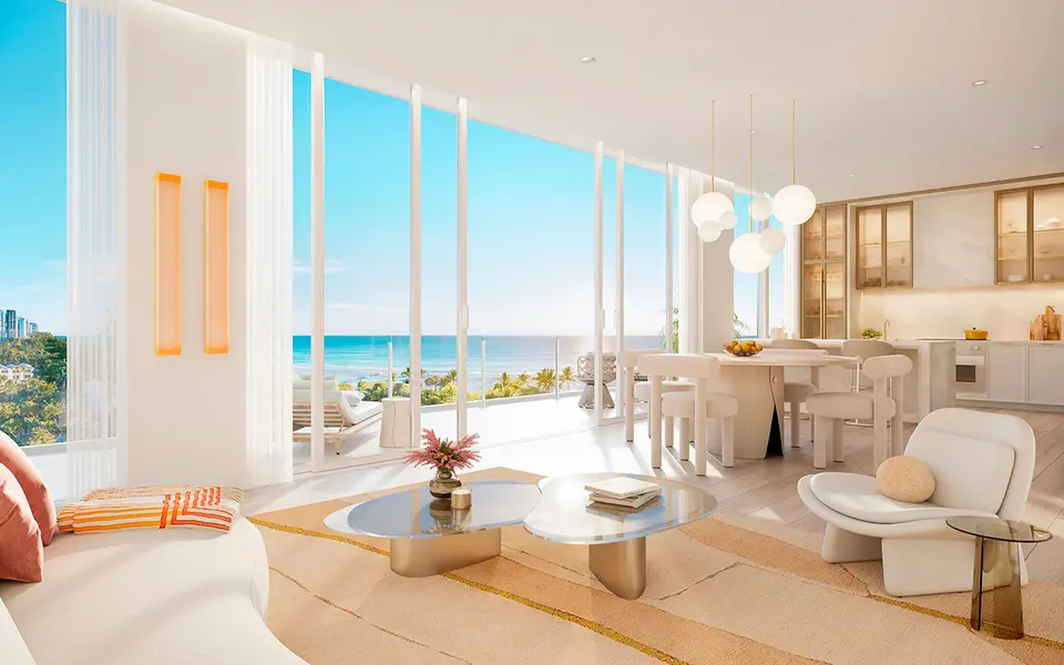 Living room — The Ritz Carlton Residences® South Beach in Miami Beach