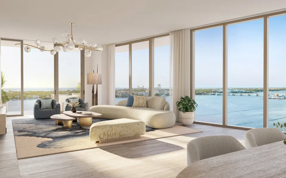 Living room — The Ritz Carlton Residences® West Palm Beach in West Palm Beach