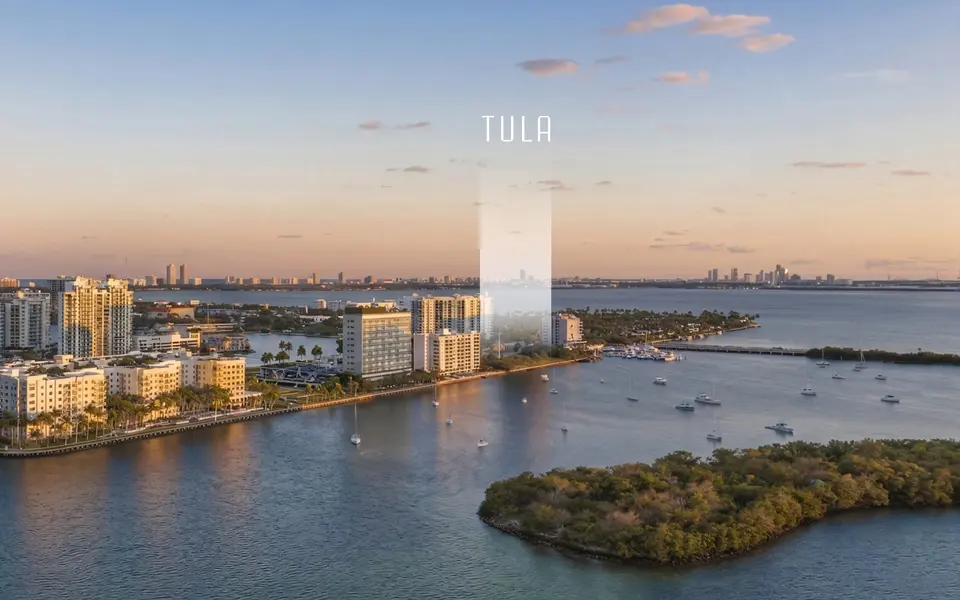 Aerial view — Tula Residences North Bay Village in Miami Beach